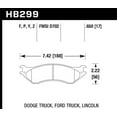 thumbnail image 2 of Hawk Performance HB299P.650 Brake Pads - Super Duty Compound - Set of 4, 2 of 4