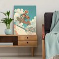 thumbnail image 5 of Qisvanset 12x16 Inch The Great Wave Off Kanagawa Inspired Canvas Print Wall Art, 5 of 5