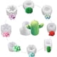 thumbnail image 1 of Xiao Hua Molde de silicona para suculentas, molde de resina de cactus, molde de silicona para velas para hacer jabón hecho a mano, velas y decoración de pasteles - 9 piezas, 1 of 5