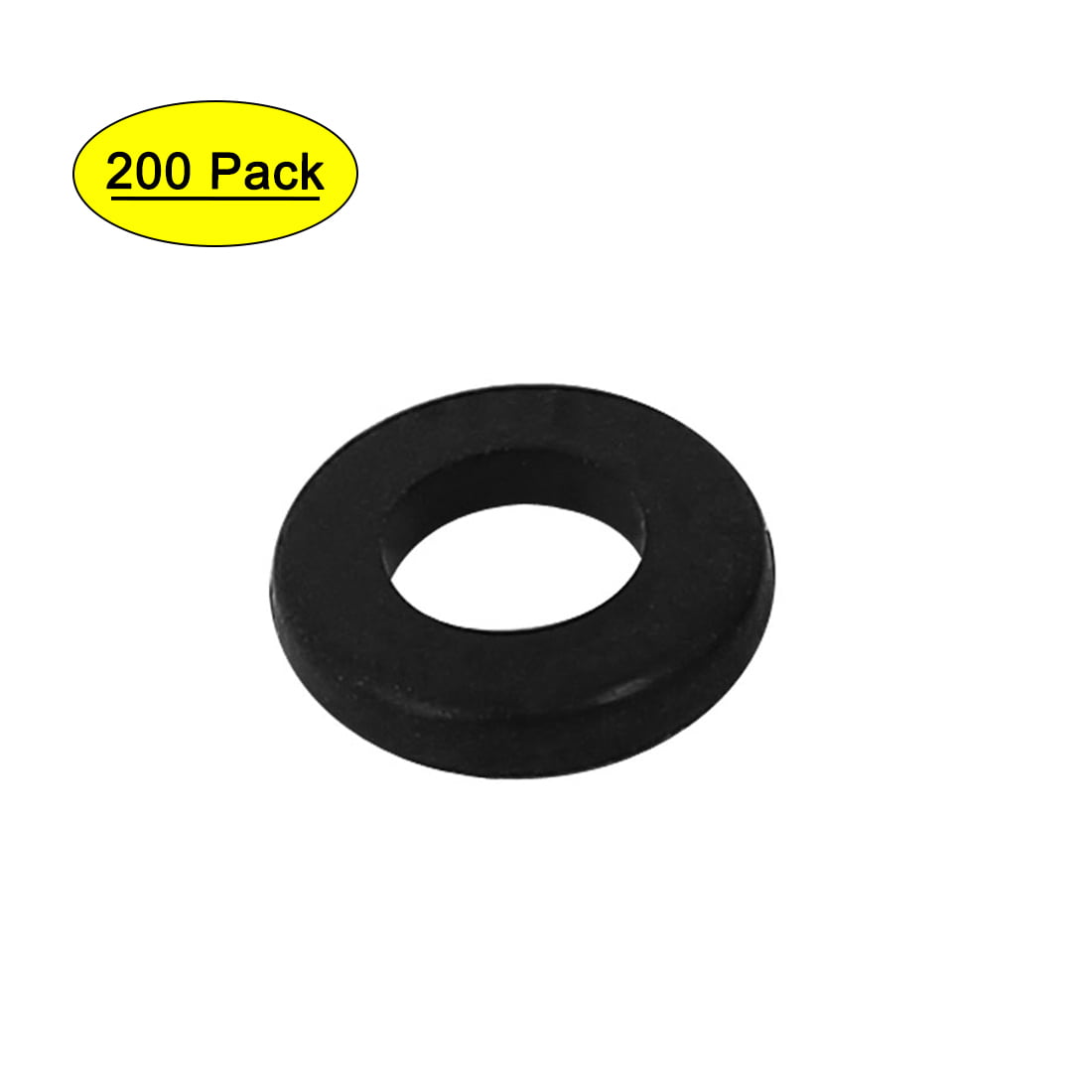 CN 20~100pcs M3x6x3mm Black Round Aluminum Alloy Flat Spacer Washer Gasket Ring 