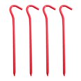 thumbnail image 1 of cámping 4 piquetas para tienda de campaña con ganchos estacas de jardín clavos para toldo (rojo) Hugtrwg Para estrenar, 1 of 9