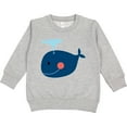 thumbnail image 2 of Inktastic Whale Cute Blue Toddler Sweatshirt, 2 of 4