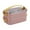 Pink, variant on Bento Box Adult Single Layer Stainless Steel Lunch Box Salad Container For Lunch With Plastic Lid Microwave Safe Japanese Food Container Storage