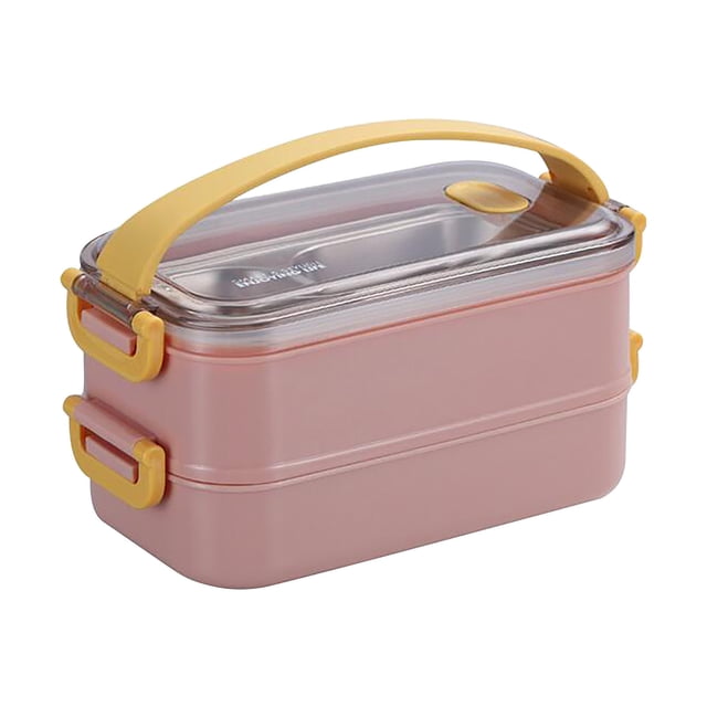 Dvkptbk Lunch Box Microwave Lunch Box Japanese Wood Bento Box 2 Layer Container Storage New Camping Essentials