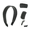 thumbnail image 3 of Unique Bargains 1 Pc Retro Braided Headband 6.1"x4.72" Black, 3 of 6
