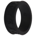 thumbnail image 2 of Anillo de boda con flores de silicona - Negro de ROQ para mujer - Anillo de 4 mm, 2 of 2