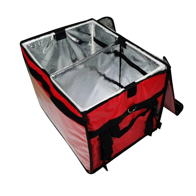 Maoww Sac Thermique de Livraison à Emporter Glacière Boîte Traiteur Commerciale Restaurants 32 L pour Rouge 32 L