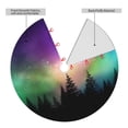 thumbnail image 2 of Lsque Northern Lights Print Christmas Tree Skirt, Tree Skirt with Ties or Velcro, Perfect for Holiday Decorations, Halloween, and New Year-48", 2 of 7