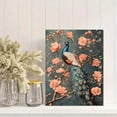 thumbnail image 2 of Qisvanset 12x16 Inch Framed Canvas Wall Art Elegant Peacock Pink Blossom Boho Floral Living Room Bedroom Wall Art, 2 of 8