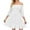 White, variant on Bigersell Summer Dresses for Women 2023 Casual Short Sleeve Women Summer Casual Solid Square Collar 1/2 Sleeve Fold Mini Dress Wedding Guest Dresses Women Boho Dresses, Style 19437, Black L