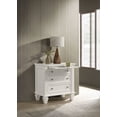 thumbnail image 2 of Sandy Beach 3-drawer Nightstand Cream White, 2 of 11