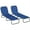Blue, variant on Demi Bonn 2-Piece Outdoor Collapsible Chaise Loungers with Steel Frame, 5-Position Reclining Folding Beach Chairs for Yard, Patio, Red