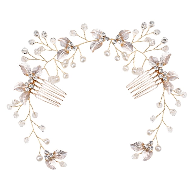 Accesorios para el cabello de la perla Novia Lado Peinado Peine Pearl Tocado Peine Peine
