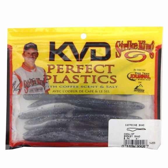 Strike King CaffeineShad 4'' Smokey Shad 8pk