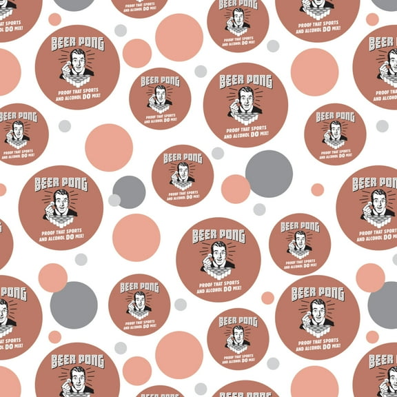 Beer Pong Proof That Sports and Alcohol Do Mix Funny Humor Retro Premium Gift Wrap Wrapping Paper Roll