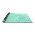 thumbnail image 2 of Ahgly Company Indoor Square Oriental Light Blue Traditional Area Rugs, 4' Square, 2 of 4