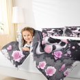 thumbnail image 4 of Castle Fairy Kids Children Kawaii Cow 3 Pieces Queen Comforter Set,Cute Farmhouse Animal Ultra Soft Bedding Sets,Chic Flowers Rose Bedding Comforter Set Breathable,Super Cozy Room Decor,Reversible, 4 of 8