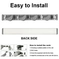 thumbnail image 6 of Mop Broom Holder Wall Mount Broom Organizer and Storage Rooms Garage Garden Kitchen Clean Tools (4 Auto Adjustable Slots & 4 Hooks, Gray), 6 of 8