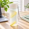 thumbnail image 4 of MOPOOR Small High-Temperature Wide Mouth Drink Bottle,Portable Water Bottle with Lanyard Plastic Reusable Drinking Cup Leakproof Travel Water Bottle for Gym Office Home Travel Outdoor Sports, 4 of 7