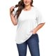 thumbnail image 4 of Blusa tipo túnica para mujer Hailey, talla grande, talla grande, XXL, verano, 4 of 5