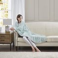 thumbnail image 5 of Oversized Faux Fur Throw for Women & Men, Soft Blanket for Home, Oeko-Tex Certified, 60" x 70", Aqua, 5 of 7