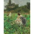 thumbnail image 2 of Hermann Seeger 15x18 Gold Ornate Wood Frame and Double Matted Museum Art Print Titled - Summerlust (Summer's Delight) (1899), 2 of 4
