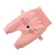thumbnail image 2 of Pantalones de bebé Talle alto Protección del vientre Moda Causal Cálido Cómodo Pantalones para niños pequeños para primavera Otoño Sandía Rojo S (Adecuado para altura 73), 2 of 5