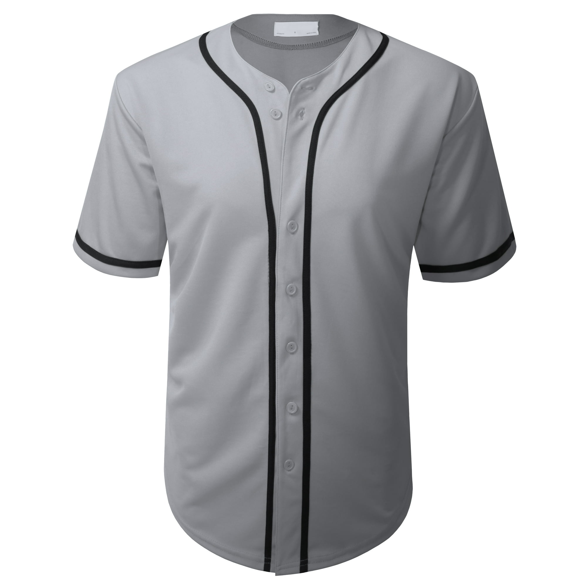 Victorious Men's Classic Button Down Baseball Jersey Shirt BJ42