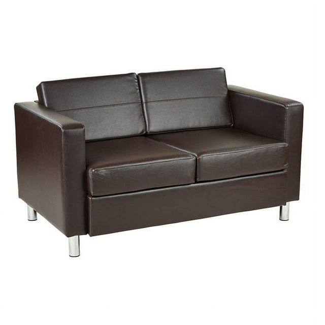 OSP Home Furnishings Canapé Pacific LoveSeat en Similicuir Espresso