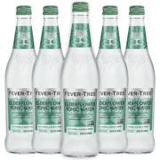 Fever Tree Elderflower Tonic Water - Mixer & Soda - Refreshing Beverage for Cocktails & Mocktails 500ml Bottles