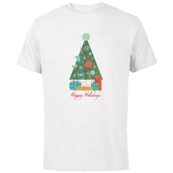 Star Wars Happy Holidays Ornaments - Short Sleeve Cotton T-Shirt for Adults - Customized-White