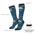 thumbnail image 6 of Fotbe Cartoon Space1 print Women's Men's Novelty Crew Socks Cotton Socks Knee High Socks for Walking,Running,Nurses,Pregnancy, 6 of 8