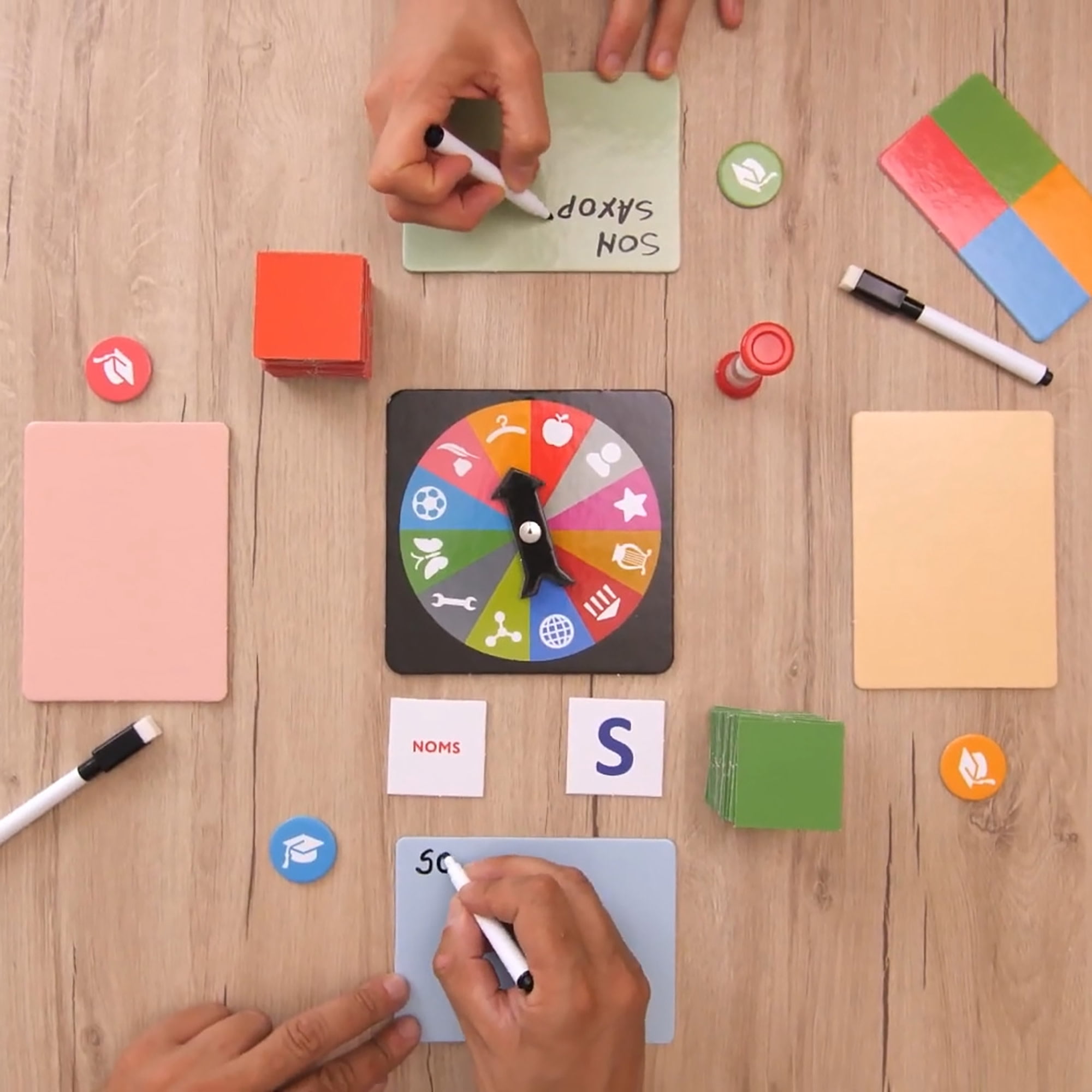 Ludic Nomen - The Word Chain Game, Letter & Category Matching, Strategy Party Board Game, Test Your Vocabulary & Creativity, Family Age 8+, 2-4 Player