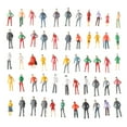 thumbnail image 6 of 100pcs Kids Toys Mixed Color Pose Dollhouse Decorations Train Scenery DIY Character People Figures Model Building Passengers 1/150, 6 of 8