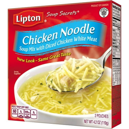 (8 Pack) Lipton Soup Secrets Instant Soup Mix Chicken Noodle 4.2 (Best Instant Noodles Recipe)
