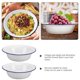 thumbnail image 4 of 2pcs Enamel Bowl Household Enamel Bowl Vintage Enamelware Basin Kitchen Enamel Bowl, 4 of 4