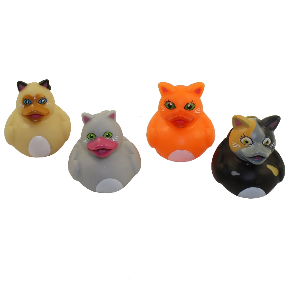 Rhode Island Novelty Rubber Ducks CATS (Set of 4 Styles)