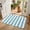 Aqua, variant on Diatomaceous Earth Bath Mat 16"x24", Aqua Striped Absorbent Half Circle Bathroom Rugs with Non-Slip Backing Rubber, Low-Profile Doormat for Kitchen Sink Indoor Modern Farmhouse Blue White Stripes
