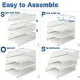 thumbnail image 7 of Natwind 3-Tier Stackable Paper Tray, Metal Mesh Desktop Organizer, Paper Sorter, Letter Trays,File Document Storage Rack for for Home, Office(white), 7 of 7