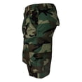 thumbnail image 2 of Mafoose Men's Casual Street Cargo Shorts Army Military BDU Rip Stop Camo Shorts Woodland Camo Small, 2 of 3