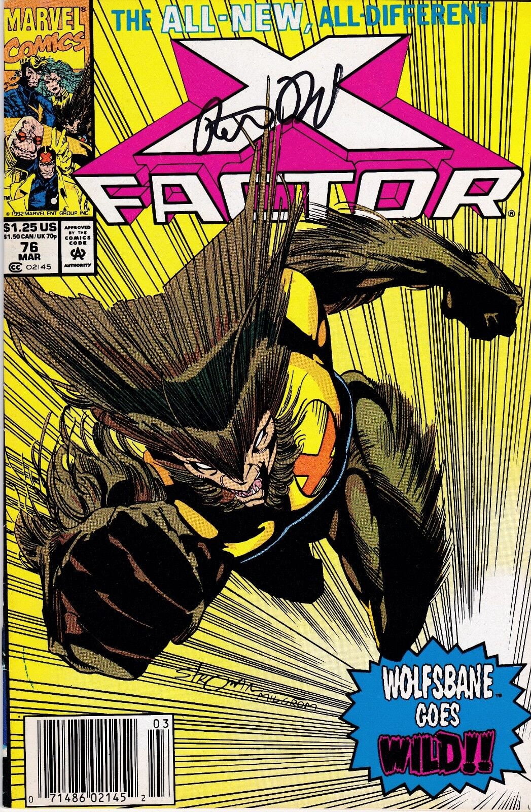 X-Factor #76 Signed by Peter David