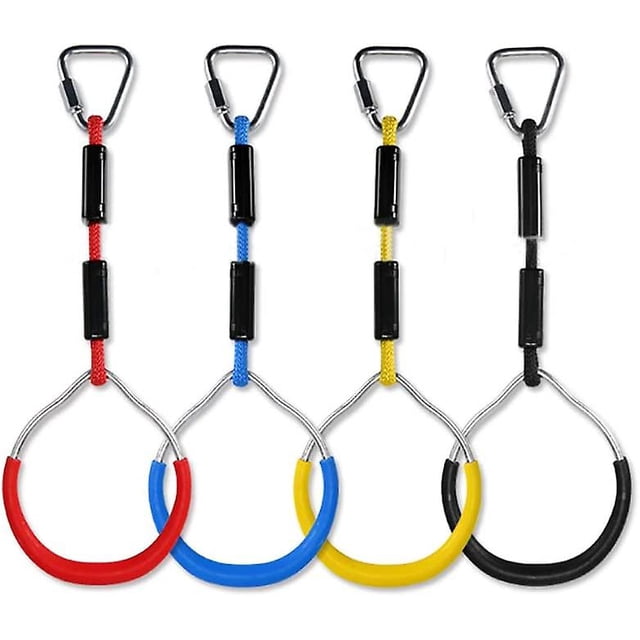 Anillos de escalada para niños columpio multifunción con anillos de plástico carga máxima 160 kg JAMW Sencillez
