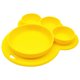 thumbnail image 1 of Bearachild de cena para niños, alimentación de silicona, frutas, dividido, cuenco, forma de pata, vajilla de alimentación, juguete para Mostrada Amarillo Bearachild HA003350-06, 1 of 6