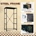 thumbnail image 4 of Safari Dresser for Bedroom with 4 Storage Drawers Cute Jungle Animals Elephant Giraffe Tiger Lion Tropical Foliage Dressers Chest of Drawers Steel Framed Fabric Closet Organizers for Entryway, 4 of 8
