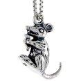 thumbnail image 1 of Sterling Silver Rat Charm, 5/8 inch tall, 1 of 1