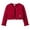 Wine, variant on White Girls Cropped Knit Cardigan Long Sleeve Floral Pom Pom Bolero Sweater for Kids,Size 9-10T
