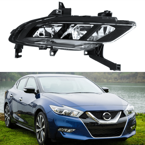 HOUGEET Fog Lights Assembly Fit for 2016-2018 Nissan Maxima Driving Fog Lamps Replacement Passenger Side