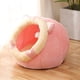 thumbnail image 1 of Caja de arena para gatos Caja de arena para mascotas Cama para perros desmontable suave y cálida Almohada de franela Arena para gatos para perros Cueva Casa para gatos Cama para conejos Wren M (Rosa) M ER, 1 of 5