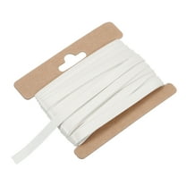 Uxcell Double Fold Bias Tape 1/3 Inch x 6 Yards Satin Pre-fold Tape White