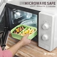 thumbnail image 4 of ASTOTSELL PP Leak-Proof, BPA-Free, Dishwasher/Microwave Safe, Stackable Bento Boxes, for Adults & Teens - Green, 4 of 6